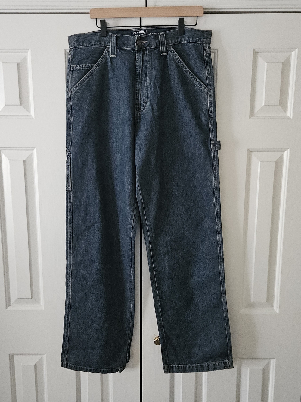 Signature by Levi Strauss & Co. Gold Carpenter Jeans Blue Denim Size 34x35